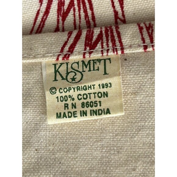 Natural Cotton Placemat Set 4 1993 KISMET Ginger Parsley Rosemary French Cottage - Picture 8 of 8